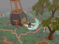 Unterwegs mit der magischen Gondel über den Dächern von Moonglow